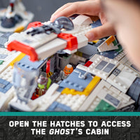 Thumbnail for LEGO Star Wars Ahsoka Ghost and Phantom II Spaceship Toy - Star Wars Building Toys Set for Kids, Boys & Girls, Ages 10+ - Gifts for Birthdays - 5 Minifigures - 75357