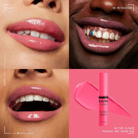 Thumbnail for NYX PROFESSIONAL MAKEUP Butter Gloss, Non-Sticky Lip Gloss - Peaches & Cream (Pink Coral)