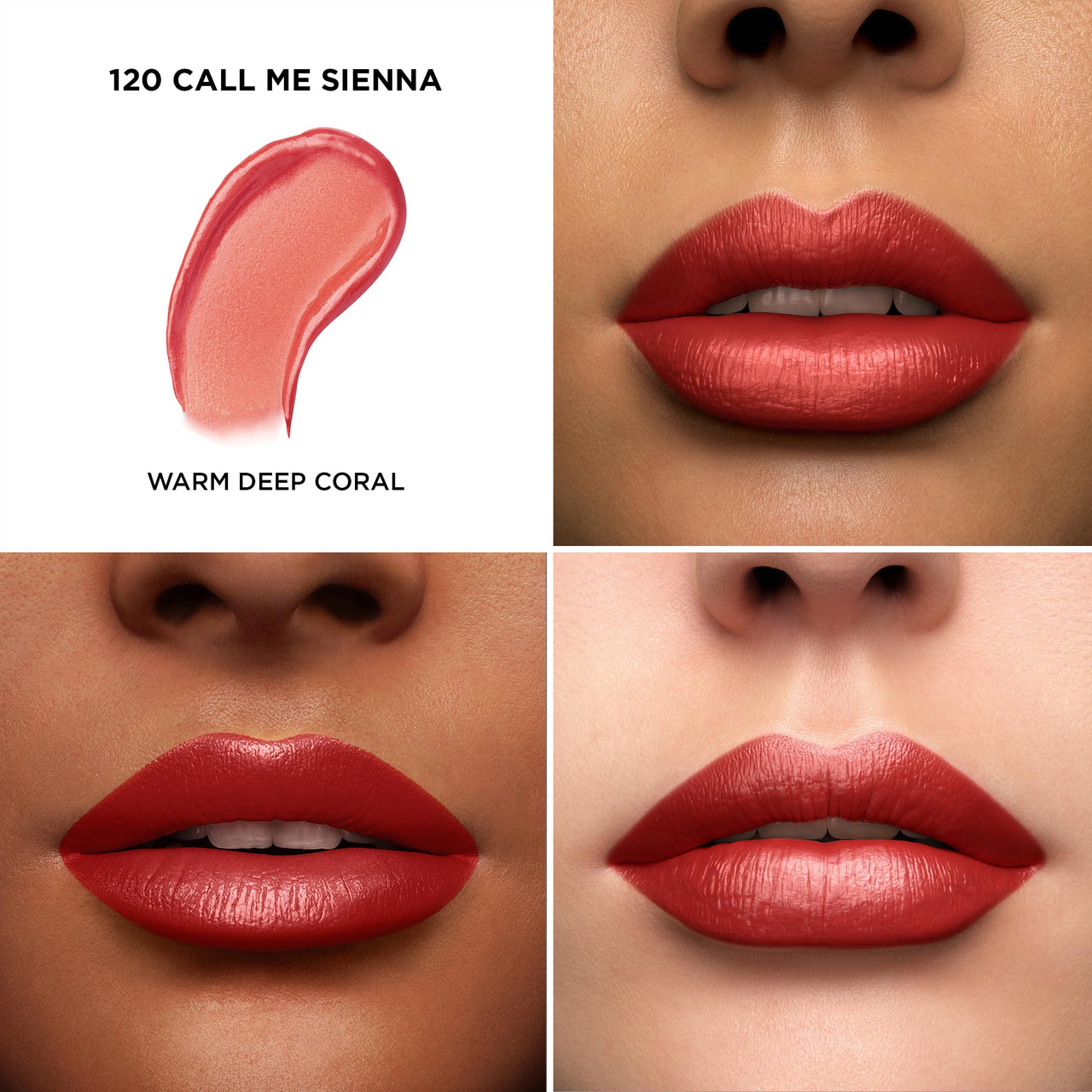 Lancôme L'Absolu Rouge Hydrating Cream Lipstick - Smudge-Resistant & Luminous Finish - Up To 18HR Comfort - 120 Call Me Sienna