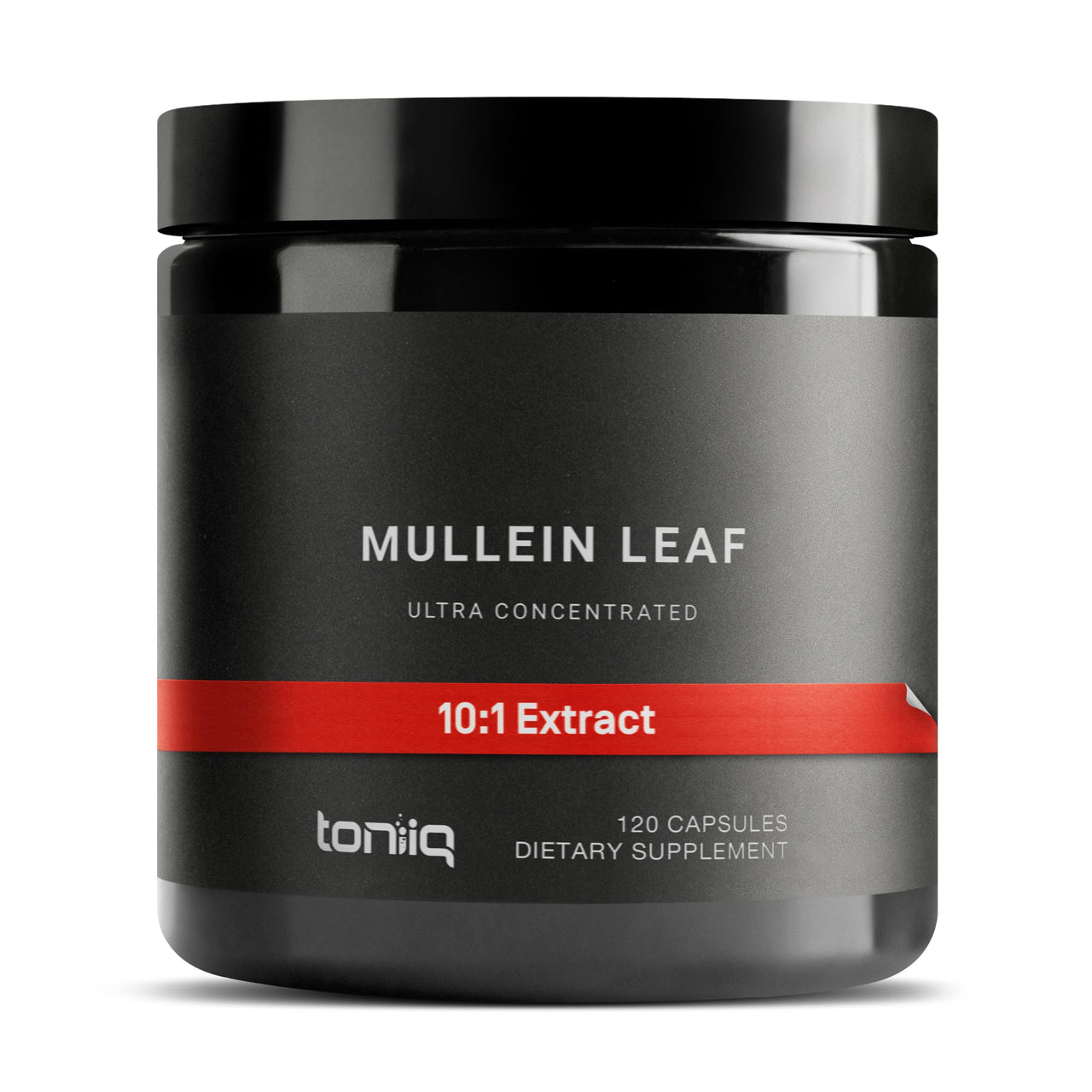 Toniiq Mullein Leaf Capsules - Ultra High Potency 10:1 Extract - 1300mg Per Serving - Highly Concentrated - Third-Party Lab Tested - 120 Capsules