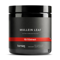 Thumbnail for Toniiq Mullein Leaf Capsules - Ultra High Potency 10:1 Extract - 1300mg Per Serving - Highly Concentrated - Third-Party Lab Tested - 120 Capsules