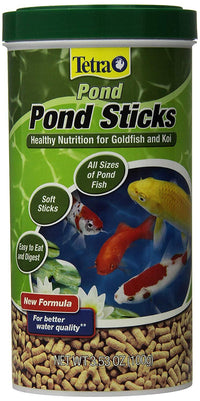 Thumbnail for Tetra Pond Sticks, Koi Fish & Goldfish Food, Soft Sticks, Easy to Digest Floating Pond Fish Food, 3.53 ounces