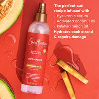 Thumbnail for SheaMoisture Curl Stretch Refresher Spray Kalahari Melon Oil and Marula Oil Between Wash Style Stretcher Boosts Hydration, Fights Humidity and Frizz with Hyaluronic Serum 8 Fl Oz
