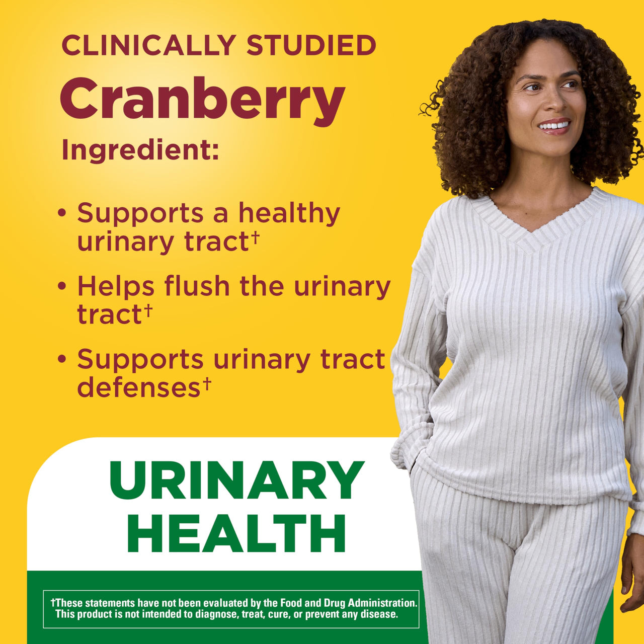 Nature Made Cranberry with Vitamin C Gummies for Adults, Urinary Tract Health for Women and Men, Cranberry Supplement, 50 Gummies, 25 Day Supply