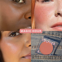 Thumbnail for Tower 28 BeachPlease Cream Blush + Tinted Lip Balm - Multi-Use Lip Tint + Dewy Blush for Cheeks With Aloe Vera + Green Tea - Vegan, Non-Comedogenic Makeup for Sensitive Skin - Magic Hour (0.16 oz)
