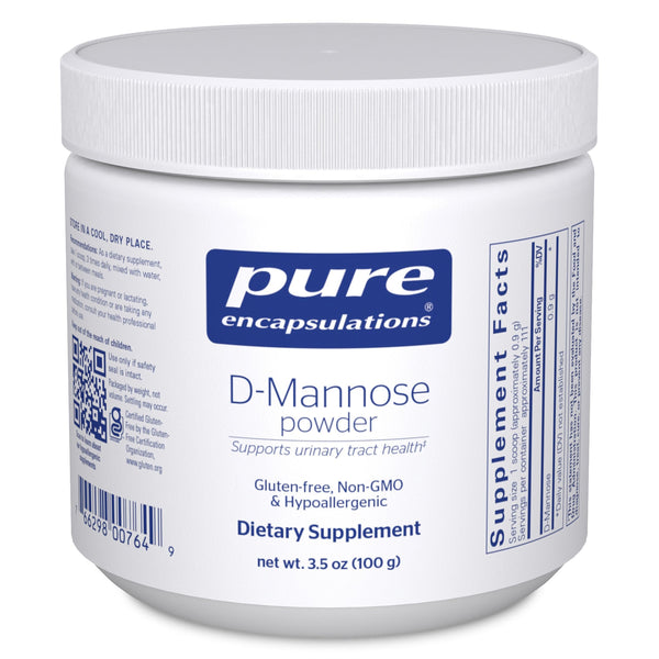 Pure Encapsulations D-Mannose Powder - for Urinary Tract Support - Urinary Tract Support & Bladder Health* - Easy Dissolve Powder - Non-GMO & Vegan - 3.5 oz