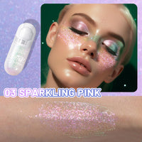Thumbnail for DAGEDA Body Glitter Gel, Roll-on Face Glitter for Mermaid Makeup Festival Rave Accessories, Holographic Hair Glitter Gel,Body Shimmer Halloween Makeup for Rave Party (Sparkling Pink)