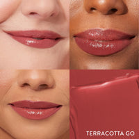 Thumbnail for LAURA GELLER NEW YORK Jelly Balm Moisturizing Tinted Lip Balm - Terracotta Go - Hydrating Vitamin E - Semi-Shine Finish