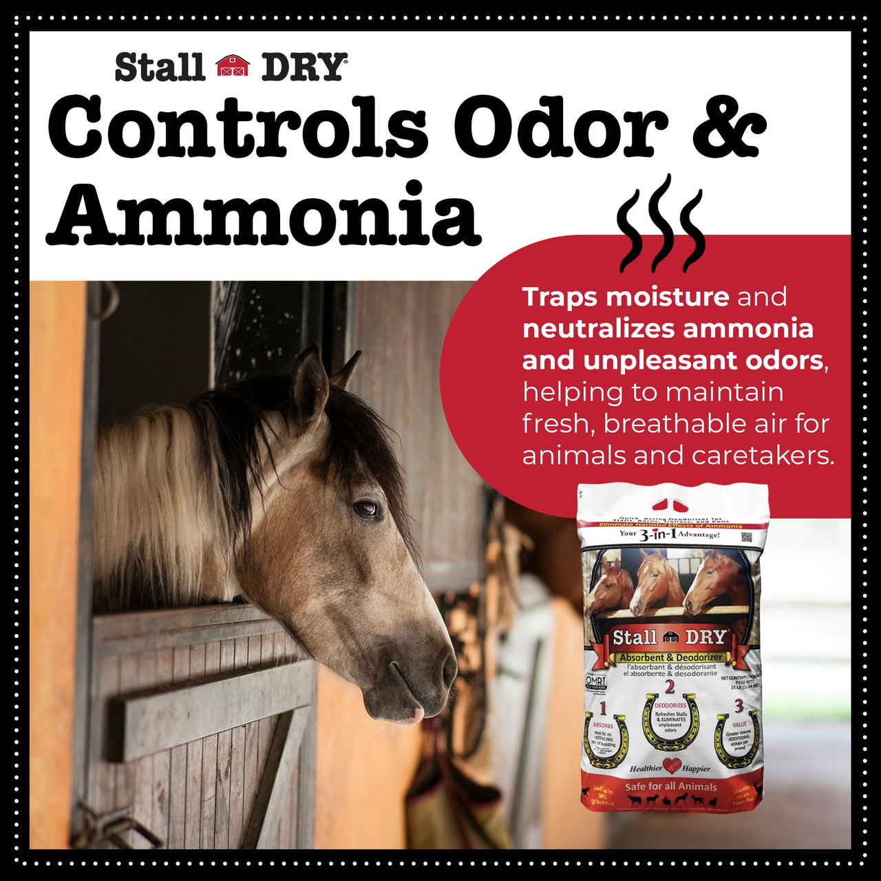 Progressive Planet Stall Dry Absorbent & Deodorizer, 25lbs - Use for Stalls, Pens & Small Animal Spaces - Helps Reduce Ammonia, Enhances Hygiene, Fresher Drier Environment