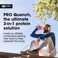 Thumbnail for Optimum Nutrition Pro Quench, 10g Clear Protein, 10g Collagen peptides & Electrolyte Powder Drink Mix, Strawberry, 20 Servings, 520 Grams (Packaging May Vary)