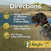 Thumbnail for Happy Jack Skin Balm Hot Spot & Itchy Skin Relief for Dogs, Cats & Horses (4 oz), Softens, Aids Healing of Hot Spots, Fast Relief to Intense Itching, Scratching & Gnawing