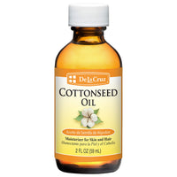 Thumbnail for De La Cruz Cottonseed Oil - Moisturizer for Skin and Hair - Multipurpose Carrier Oil - 2 Fl OZ (1 Bottle)