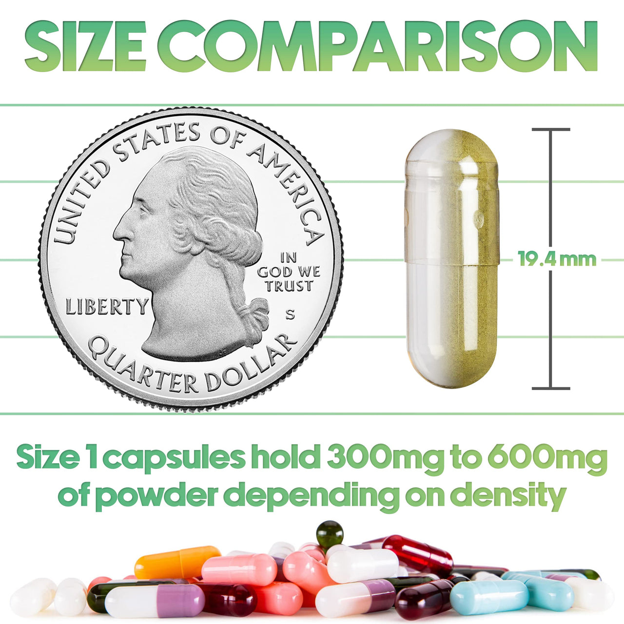 XPRS Nutra Size 1 Empty Capsules - 100 Count Clear Empty Vegan Capsules - Vegetarian Pills - DIY Vegetable Capsule Filling- Veggie Pill Caps for Do-It-Yourself Supplements