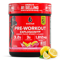 Thumbnail for Six Star Pre-Workout Powder for Men & Women, Pink Lemonade (30 Servings) - Preworkout Explosion 2.0 Energy Powder Drink Mix with Beta-Alanine & Caffeine - Sports Nutrition Supplement Products