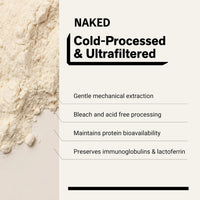 Thumbnail for NAKED Whey 5LB 100% Grass Fed Unflavored Whey Protein Powder - Only 1 Ingredient, NSF Certified, Undenatured, Gluten Free, Soy Free, Promote Muscle Growth and Recovery - 76 Servings