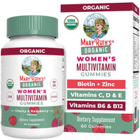 Thumbnail for MARYRUTH'S Multivitamin Gummies for Women Ages 14+ | Immune Support | Hair & Skin Health | Reproductive Health | Vitamin A C D E B6 B12 Biotin Zinc Iodine | Organic | Vegan | Non-GMO | 60 Count