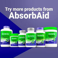 Thumbnail for AbsorbAid Platinum Digestive Enzyme Support 120 vCaps, 12 Digestive Enzymes Plus 2 Probiotics for Maximum Relief