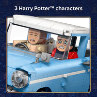 Thumbnail for LEGO Harry Potter Enchanted Flying Ford Anglia Car Building Toy for Boys & Girls - Book Shelf & Bedroom Decor for Ages 14+ - W/Harry, Ron, & Hedwig Minifigures - Gift Idea for Birthdays - 76470