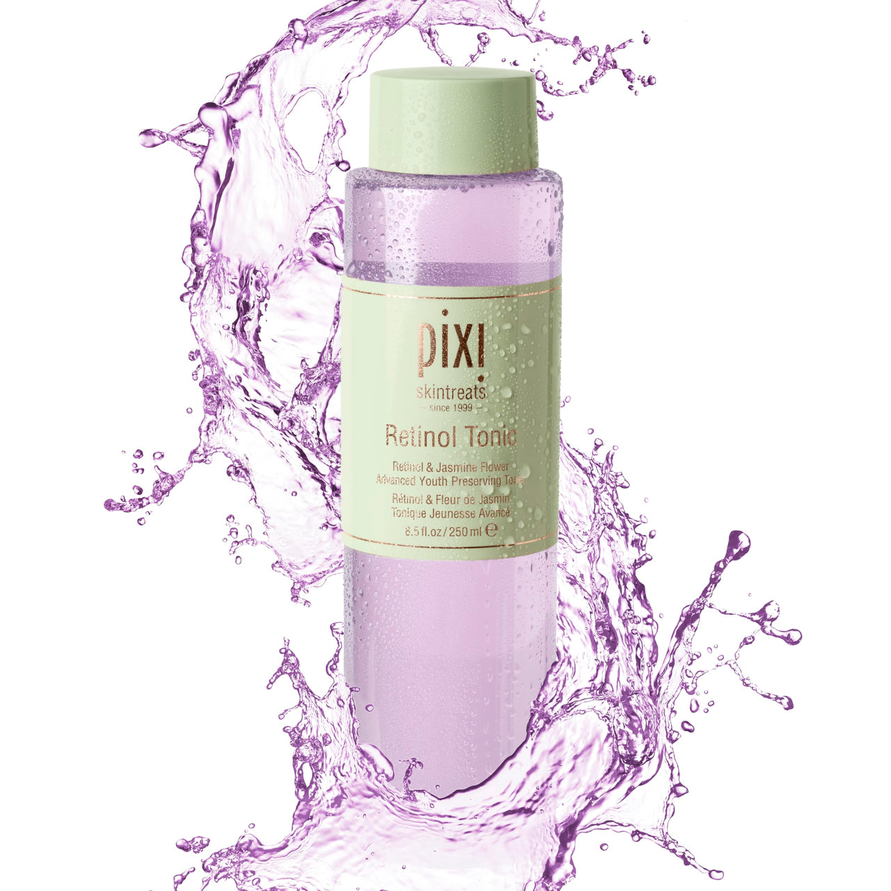 Pixi Retinol Tonic, Smoothing & Firming Facial Toner, Enhanced with Peptides to Boost Collagen Production, Alcohol-Free Daily Rejuvenating Toner, 250 ml / 8.5 fl oz