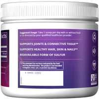 Thumbnail for MRM MSM Crystals - For Women & Men - Pure Bioavailable Sulfur Powder Supplement for Hair, Skin & Nail Support, Methylsulfonylmethane Powder, High-Purity Sulfur Source, Vegan & Non GMO - 200 Servings