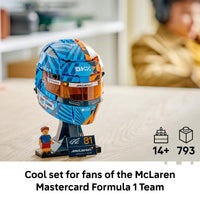 Thumbnail for LEGO Editions McLaren MasterCard F1 Team Oscar Piastri Helmet - Building Set for Teens, Ages 14+ - F1 Bedroom, Office or Shelf Decor for Fans - Gift for Teenage Boys & Girls - 43017