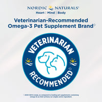 Thumbnail for Nordic Naturals Pet Joint Support + Omega 3 Soft Chews for Dogs, Pork Bone Broth Flavored - Promotes Mobility, Hip and Joint Support with Omega-3 Fish Oil, MSM, EPA & DHA - 30 Non-GMO Chews