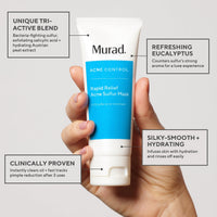 Thumbnail for Murad Rapid Relief Acne Sulfur Mask – Clay Mask with Salicylic Acid, 5% Sulfur, and Austrian Peat Reduces Oil, Minimizes Breakouts, Reduces Pimple Size, and Unclogs Pores – 2.5 Fl Oz