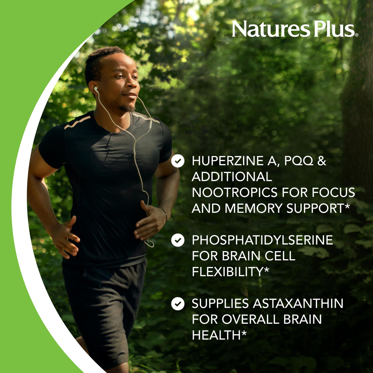 Nature's Plus, BrainCeutix by NaturesPlus Boost Ginkgo Plus Brain Supplement for Memory and Focus, 90 Capsules