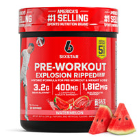 Thumbnail for Six Star Pre-Workout Explosion, Watermelon (30 Servings) - Preworkout Energy Powder Supplement for Men & Women - Pre Workout Drink Mix with Creatine & Beta Alanine - Sports Nutrition Products