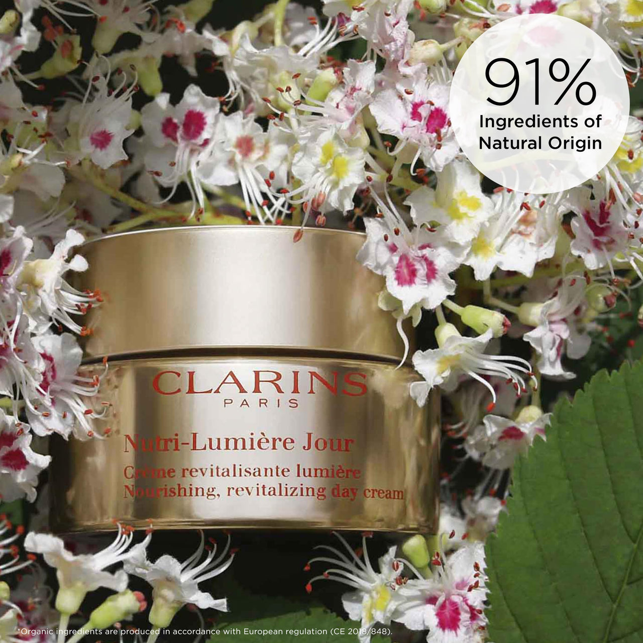 Clarins Nutri-Lumière Day Cream | Anti-Aging Moisturizer | Restores Radiance and Vitality To Mature Skin | Minimizes Appearance Of Deep Wrinkles and Age Spots | Nourishes and Softens | 1.6 Ounces