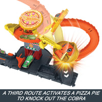 Thumbnail for Hot Wheels City Pizza Slam Cobra Attack Playset & 1 Toy Car