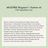 Thumbnail for WHIPPED Cream Facial Cleanser Mugtree - Mugwort & Teatree Face Wash - For Oily Skin, Sebum & Pore Care - Moisturizing Face Cleanser, Niacinamide, Hyaluronic Acid, Vegan Korean Skincare, 2.8 oz