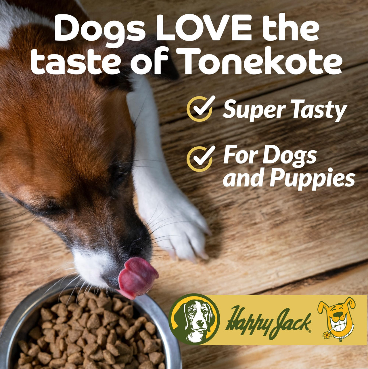 Happy Jack Tonekote Dog Skin & Coat Supplement, Oil for Dogs with Essential Fatty Acids & Vitamins for Itch Relief, Hot Spots, Dull Coat, Dry Skin, Excessive Shedding, 16 oz