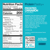 Thumbnail for Legendary Foods 22g Protein Pastry 0g Added Sugar, Low Carb, Gluten Conscious, Keto Snack, Ideal for Glucose Management, Includes Whey Protein Isolate, 8 Pack Frosted Cinnamon