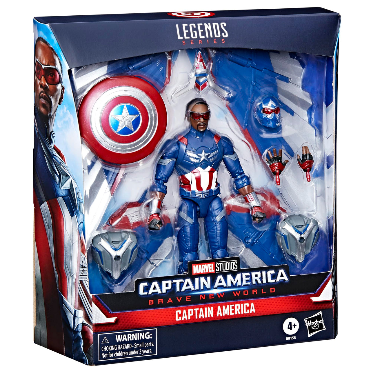 Marvel Legends Series Captain America Collectible Captain America: Brave New World Deluxe 6 Inch Action Figure