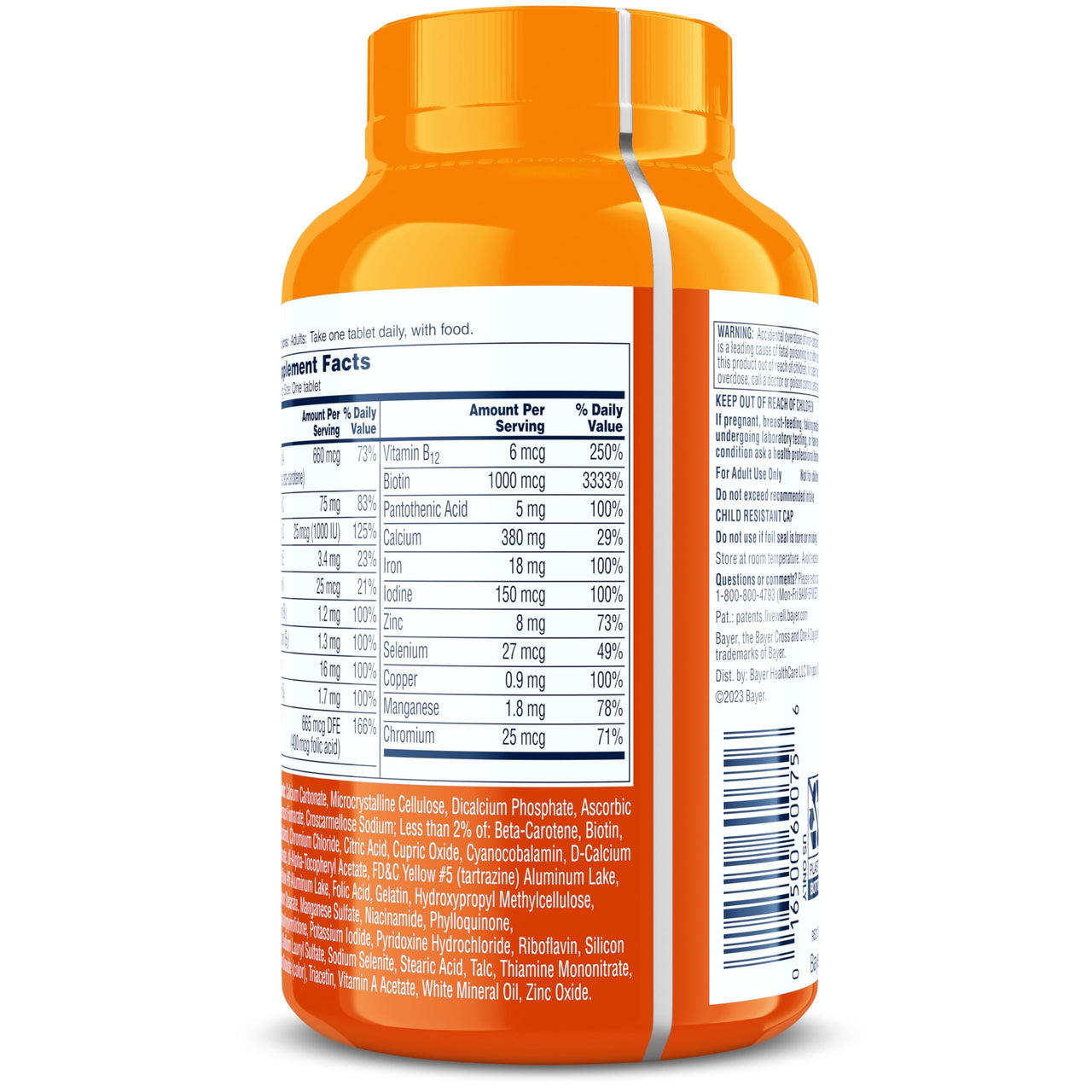 One A Day Multivitamin for Women Daily Essentials, Vitamins for Women to Support Hair, Skin & Nails, Immune Health, Woman Multivitamin with Zinc, Folic Acid & B Vitamins, 150 Count