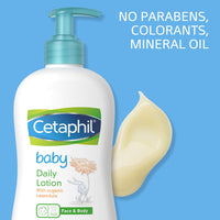 Thumbnail for Cetaphil Baby Daily Lotion with Organic Calendula,Vitamin E, Sweet Almond & Sunflower Oils,13.5 Fl. Oz