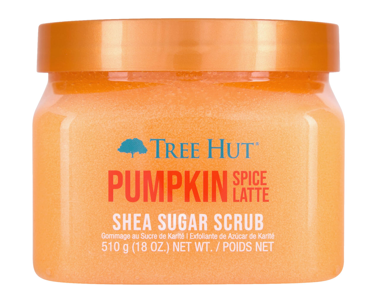 Tree Hut Pumpkin Spice Latte Shea Sugar | Exfoliating Body Scrub Removes Dead, Dry Skin for a Soft & Hydrated Feel | Limited Edition Fall | Nourishing Essential Body Care | 18 fl oz.