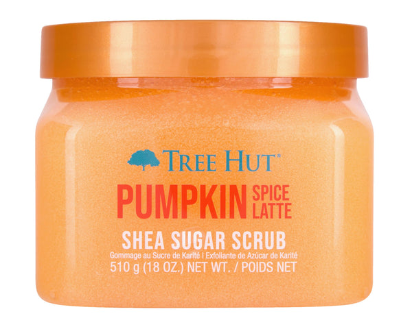 Tree Hut Pumpkin Spice Latte Shea Sugar | Exfoliating Body Scrub Removes Dead, Dry Skin for a Soft & Hydrated Feel | Limited Edition Fall | Nourishing Essential Body Care | 18 fl oz.