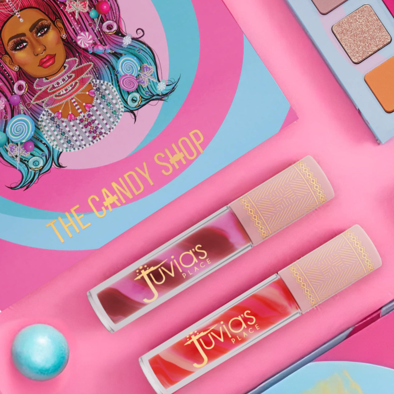 Juvia's Place Candy Shop Lip Gloss: Strawberry N Cream - High-Shine Plumper for a Hydrating & Non-Sticky Glossy Pout, For a Moisturizing and Long-Lasting Creamy Plump & Nourished richly Glow