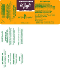 Thumbnail for Herb Pharm Joint and Muscle Warming Rub with Cayenne Extract - 1 Ounce