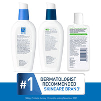 Thumbnail for CeraVe AM Face Moisturizer with SPF, PM Face Moisturizer & Hydrating Face Wash Skin Care Routine for Morning & Night | Travel Size Toiletries | 3oz Lotion + 3oz Lotion + 3oz Cleanser