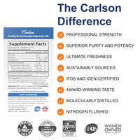 Thumbnail for Carlson - Elite DHA, 2270 mg DHA, Professional Strength, Norwegian Fish Oil Concentrate, Cognitive Function & Vision Support, Orange, 100 mL