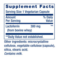 Thumbnail for Life Extension Lactoferrin Caps, Healthy Immune Response, GI Support, Vision Health, Gluten-Free, Non-GMO, 1-Daily, Vegetarian, 60 Capsules