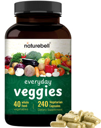 Thumbnail for Fruit and Veggies Supplement – 480 Total Vegetarian Capsules | Balance of Natural 40 Whole Fruits & Veggies Blend | Fresh Superfood Formula with Vitamins and Minerals – Non-GMO
