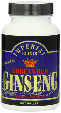 Thumbnail for Imperial Elixir, Korean Red Ginseng, 600 mg, 100 Capsules
