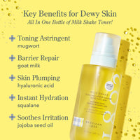 Thumbnail for Beekman 1802 Milk Shake Hydrating Face Mist - Hyaluronic Acid & Squalane Facial Mist Minimizes Pores & Gently Moisturizes - Makeup Setting Spray - Fragrance-Free