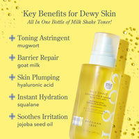 Thumbnail for Beekman 1802 Milk Shake Hydrating Face Mist – Setting Spray & Milky Toner with Hyaluronic Acid & Squalane – Facial Toner & Face Spray – Lightweight Hydration, Minimizes Pores, Fragrance Free 8.1 Fl Oz