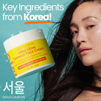 Thumbnail for SeoulCeuticals Korean Skin Care Turmeric Cream – Face Moisturizer for Dull Dry Skin - Korean Skincare K Beauty for Glass Skin 2oz
