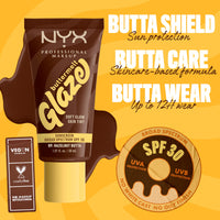 Thumbnail for NYX PROFESSIONAL MAKEUP Buttermelt Glaze Soft Glow Skin Tint + SPF 30, Up To 12HR Wear, 09 Hazelnut Butta